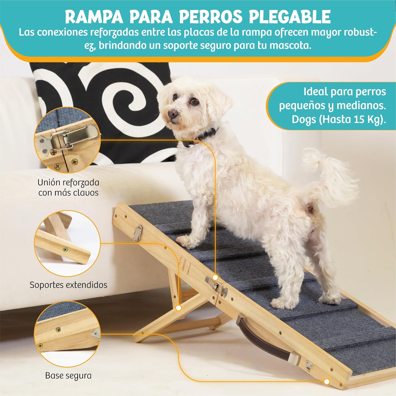 Detalle 2 de Home Blade Rampa para Perros Pequeños 40cm