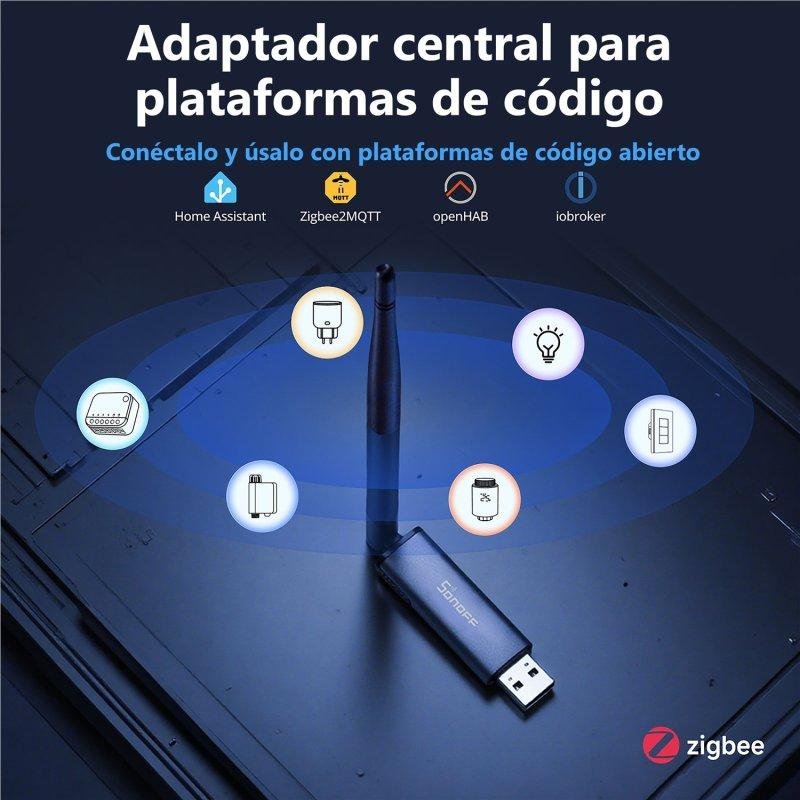 Detalle 2 de Dongle USB Sonoff EFR32MG24 Zigbee Thread – Antena 4,5 dBi, flasheable