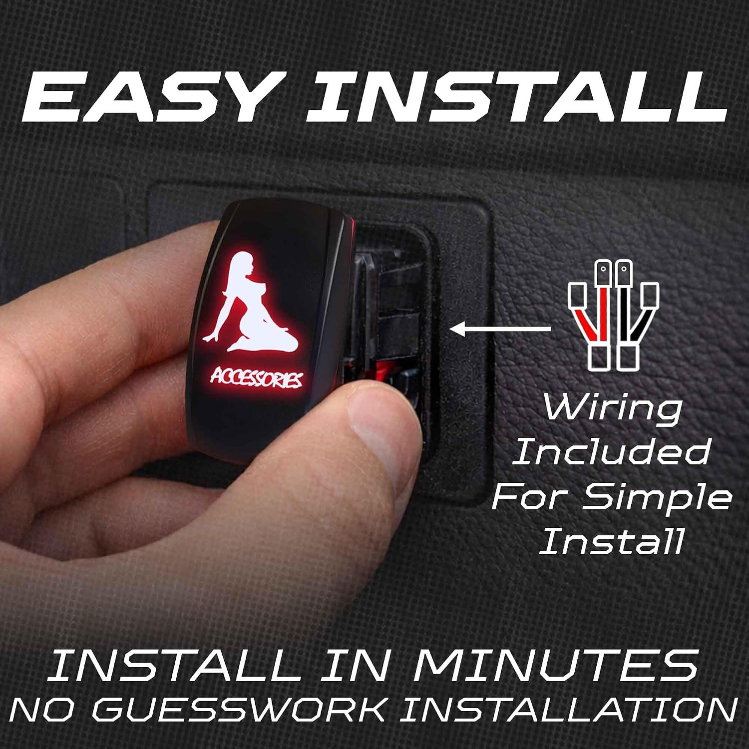 Detalle 2 de 50 Caliber Racing Rocker Switch 12V