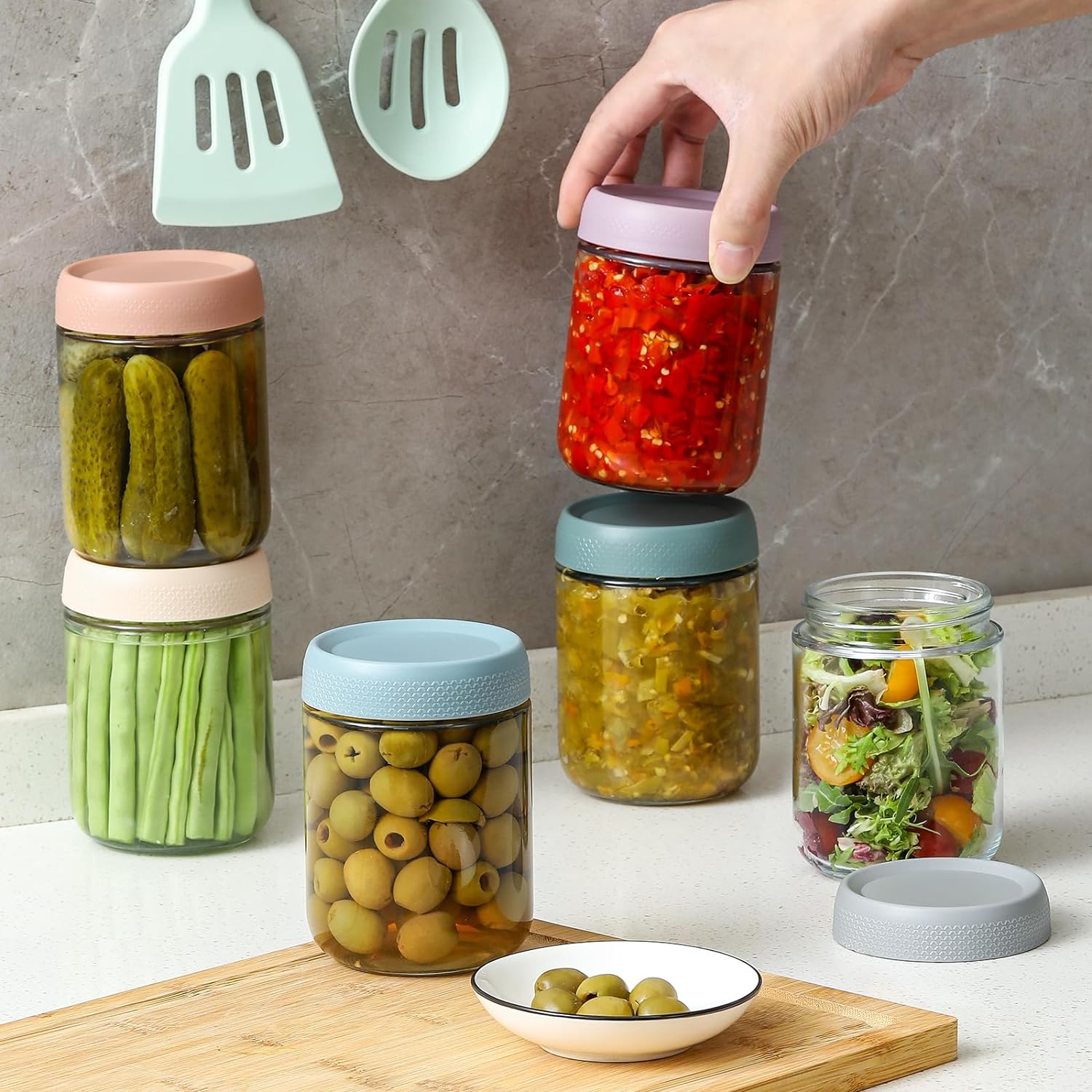Thumbnail 4 de NETANY 16 oz Overnight Oats Jars 🥣