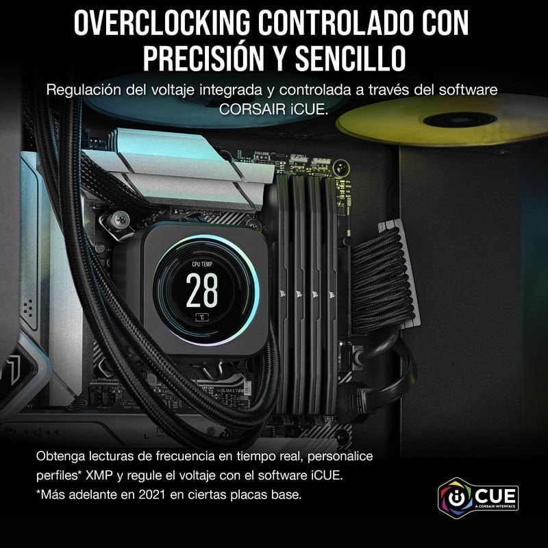Thumbnail 3 de Corsair Vengeance DDR5 5600MHz 64GB (2x32GB) CL40 Negra