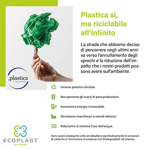 Detalle 1 de Ecoplast Tanica 15 Litri – Fusto in Plastica HDPE, neutro, senza BPA, maniglia ergonomica
