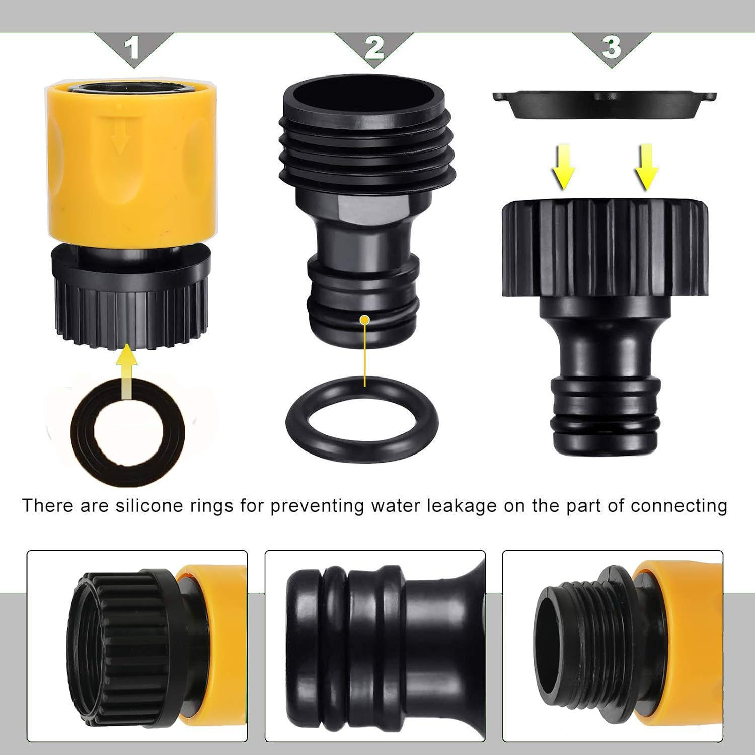 Detalle 2 de BABADU Garden Hose Connector Kit 20 Pack
