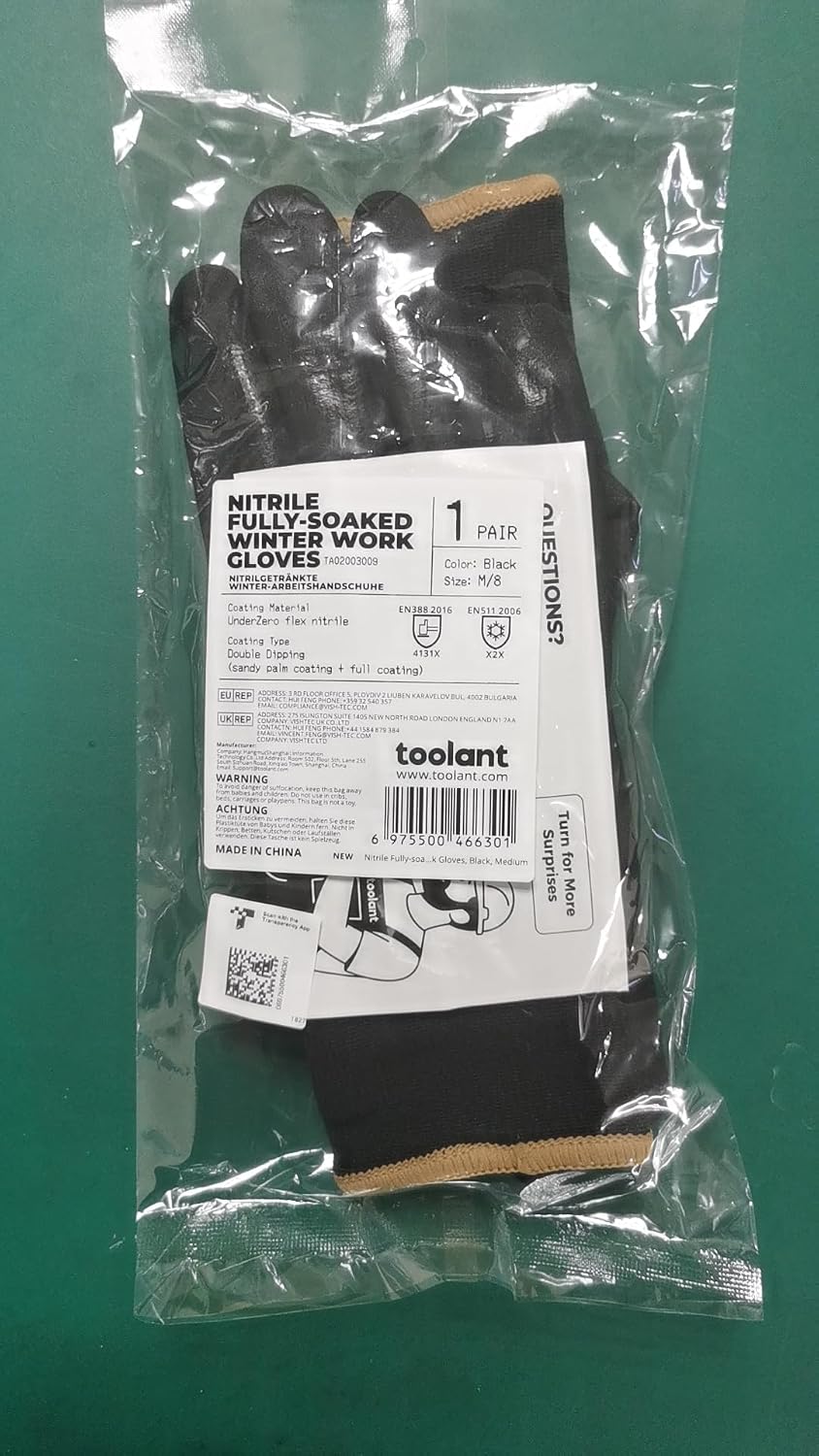 Detalle 2 de toolant 3 Pairs Waterproof Gloves