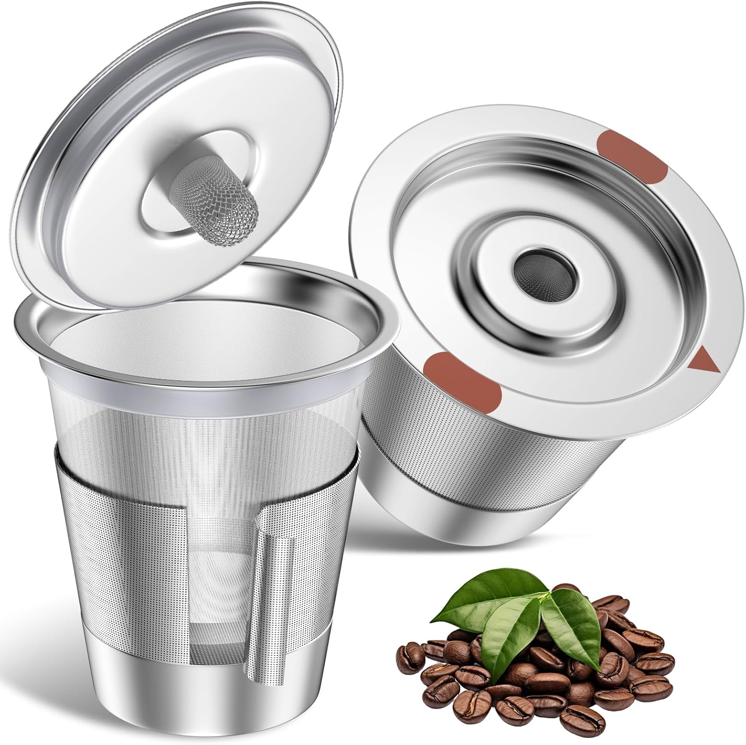 Detalle de Reusable k Cup Coffee Filters: Universal Stainless Steel Refillable K Cups for Keurig 1.0/2.0