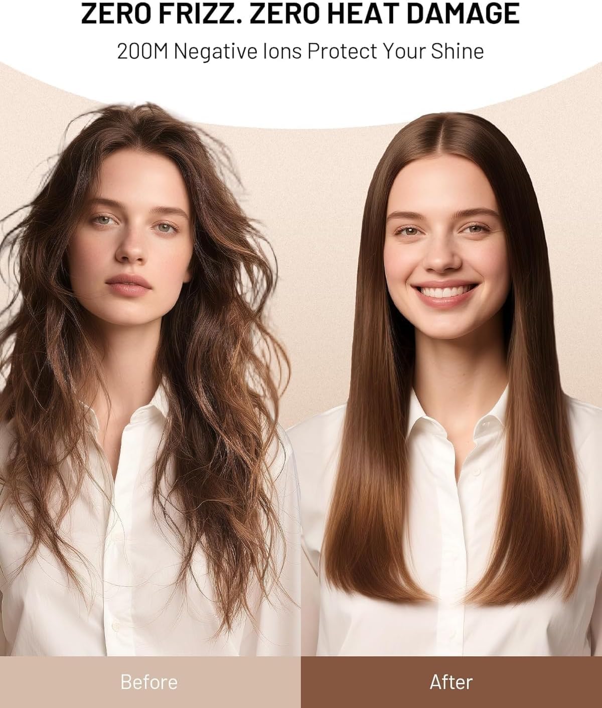 Thumbnail 3 de HITTIONA Reise Ionen Föhn mit Diffusor – Trocknen ohne Hitze 💃