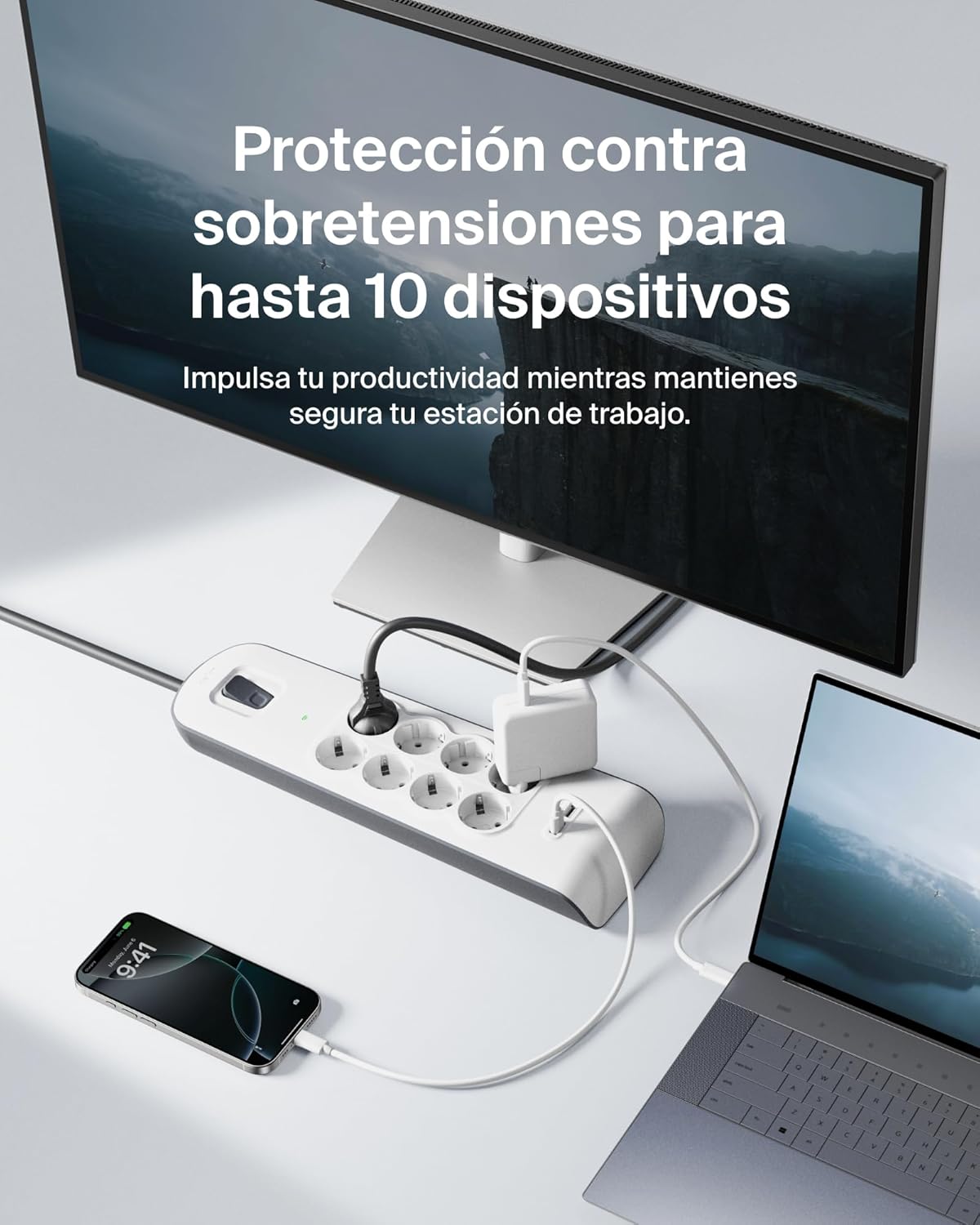 Thumbnail 1 de Belkin Regleta 8 tomas USB-A 2,4 A 2 m