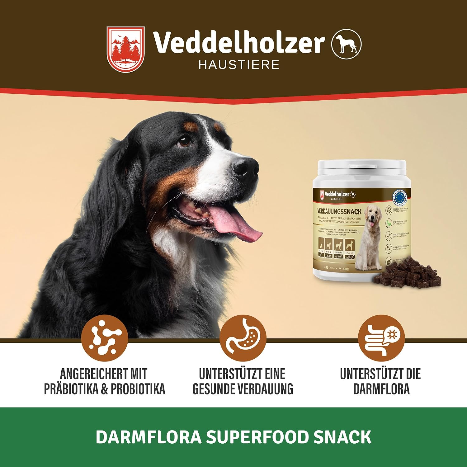 Detalle de Hunde Probiotika Veddelholzer Leckerli