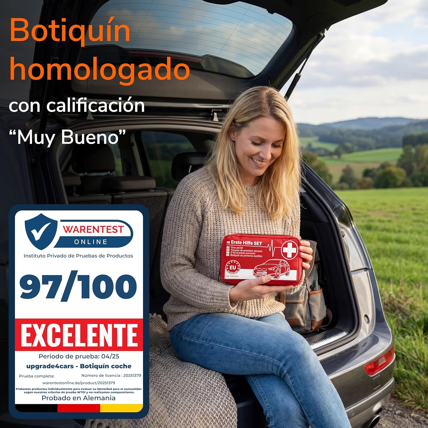 Thumbnail 1 de Upgrade4cars Botiquín coche 2026 DIN 13164