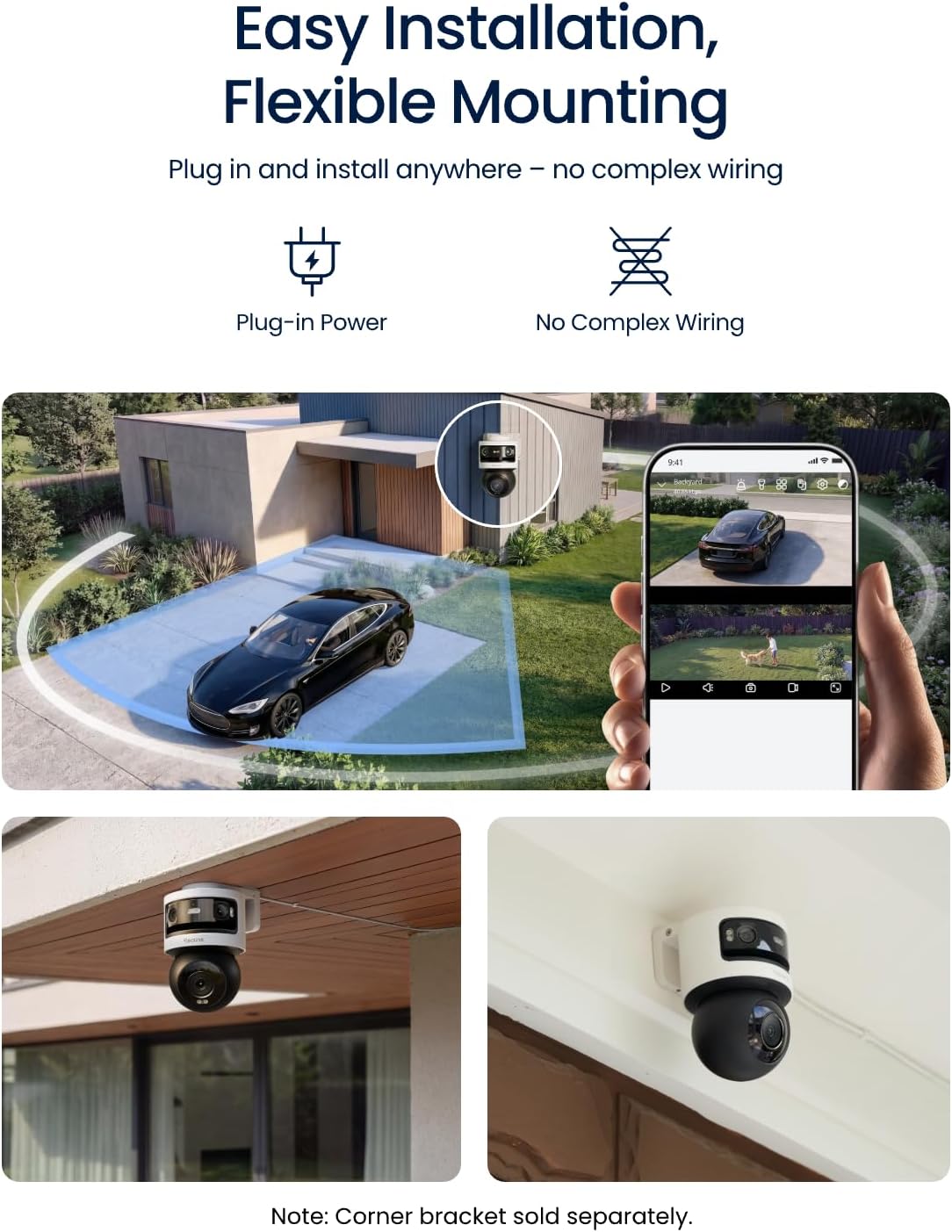 Thumbnail 6 de REOLINK OMVI 3i WiFi Outdoor Security Camera, 18MP Triple-Lens 4K