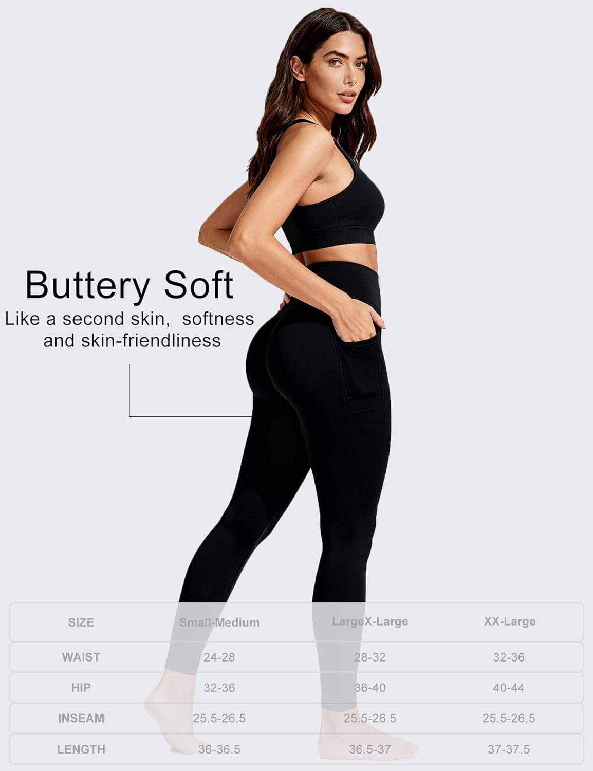 Thumbnail 5 de Bluemaple High Waisted Leggings for Women with Tummy Control
