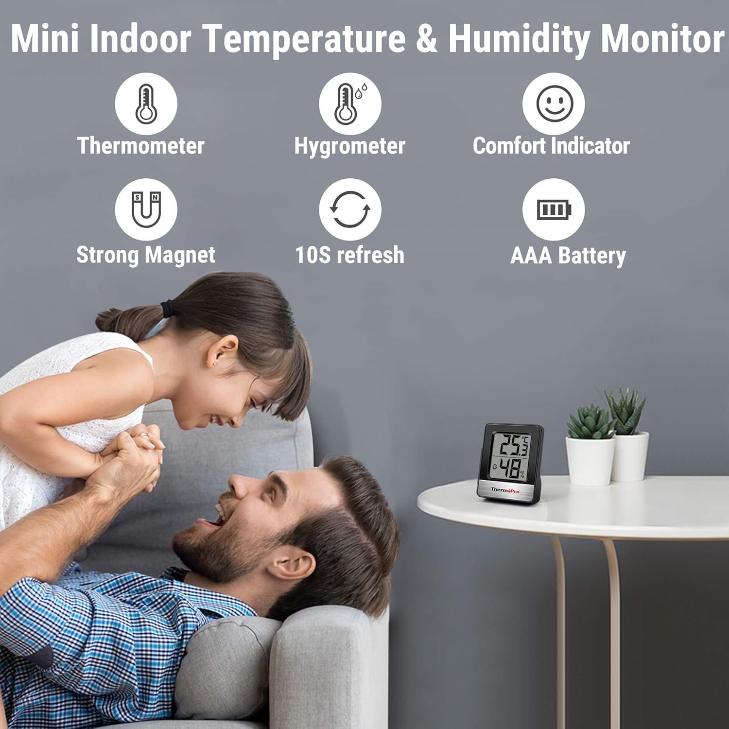 Thumbnail 2 de ThermoPro TP49 Indoor hygrometer 1 for home
