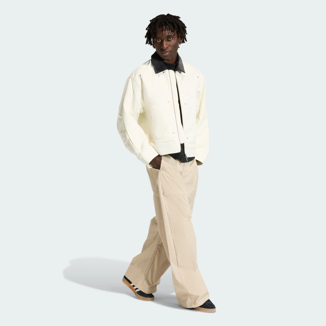 Detalle 1 de Adidas Pantalón ancho Premium Essentials Beige