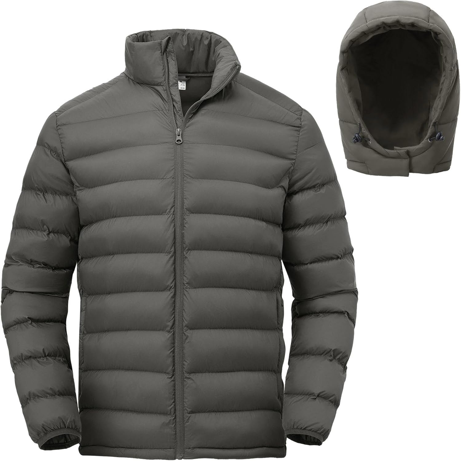 Detalle 2 de YSENTO Men's Puffer Jacket Nylon