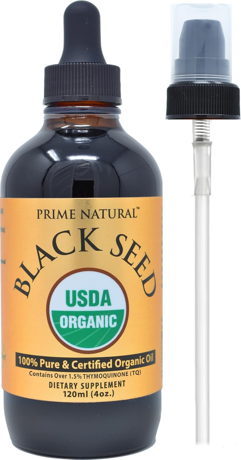 Thumbnail 5 de PRIME NATURAL Organic Black Seed Oil, Cold-Pressed, 16 oz