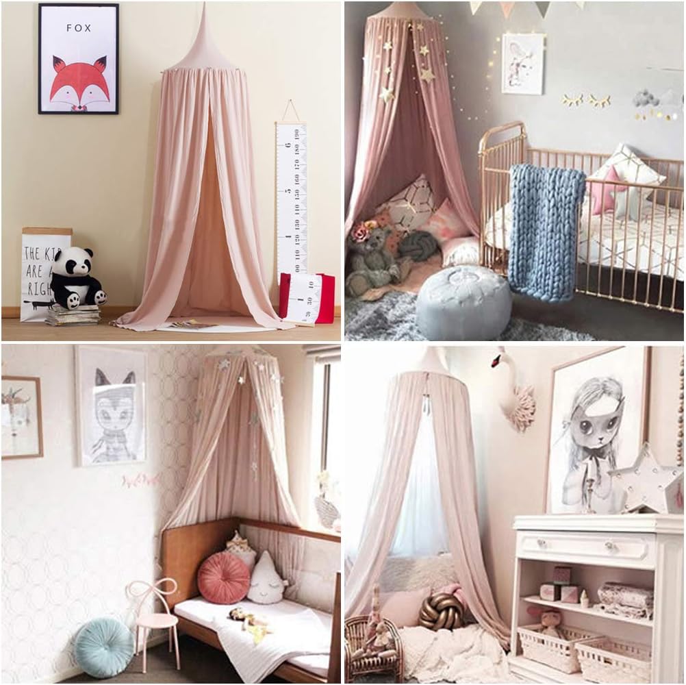 Thumbnail 2 de Bed Canopy: Pink Chiffon Mosquito Net for Kids – Ideal Play Reading Tent