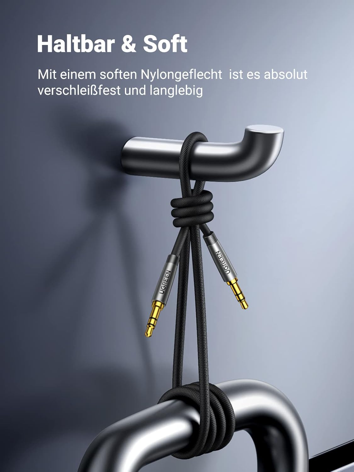 Detalle de UGREEN 3,5 mm Klinke-Aux Kabel 2 m