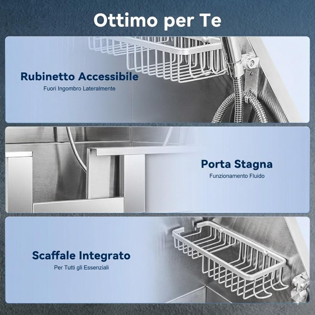 Thumbnail 6 de CO-Z Vasca da Bagno per Cani da 86 cm in Acciaio Inossidabile – Toelettatura Professionale con Scale, Rubinetto e Soffione