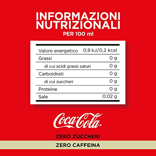 Thumbnail 1 de Coca-Cola Zero Zuccheri Zero Caffeina – Lattine da 330 ml (24 pezzi), gusto Coca‑Cola senza calorie