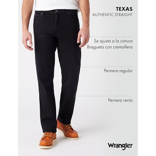 Thumbnail 3 de Wrangler Texas vaqueros 46W talla 34L Black Overdye