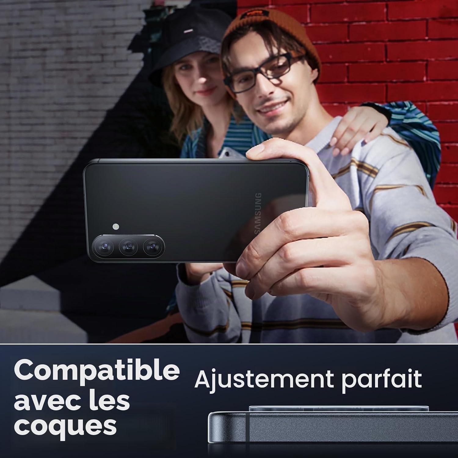 Detalle de LK 2+2 Verre Trempé pour Samsung Galaxy S24 – 2 verres + 2 protections caméra