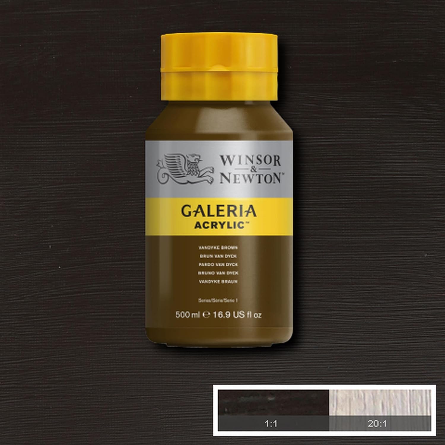 Thumbnail 1 de Winsor & Newton Galeria Acrylfarbe 2150676 Vandyke Braun – cremige Konsistenz, hohe Pigmentierung, 500 ml
