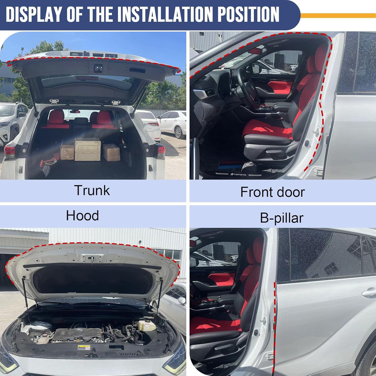 Detalle 2 de Auto Türdichtung 3,05 m Jobon D-Form