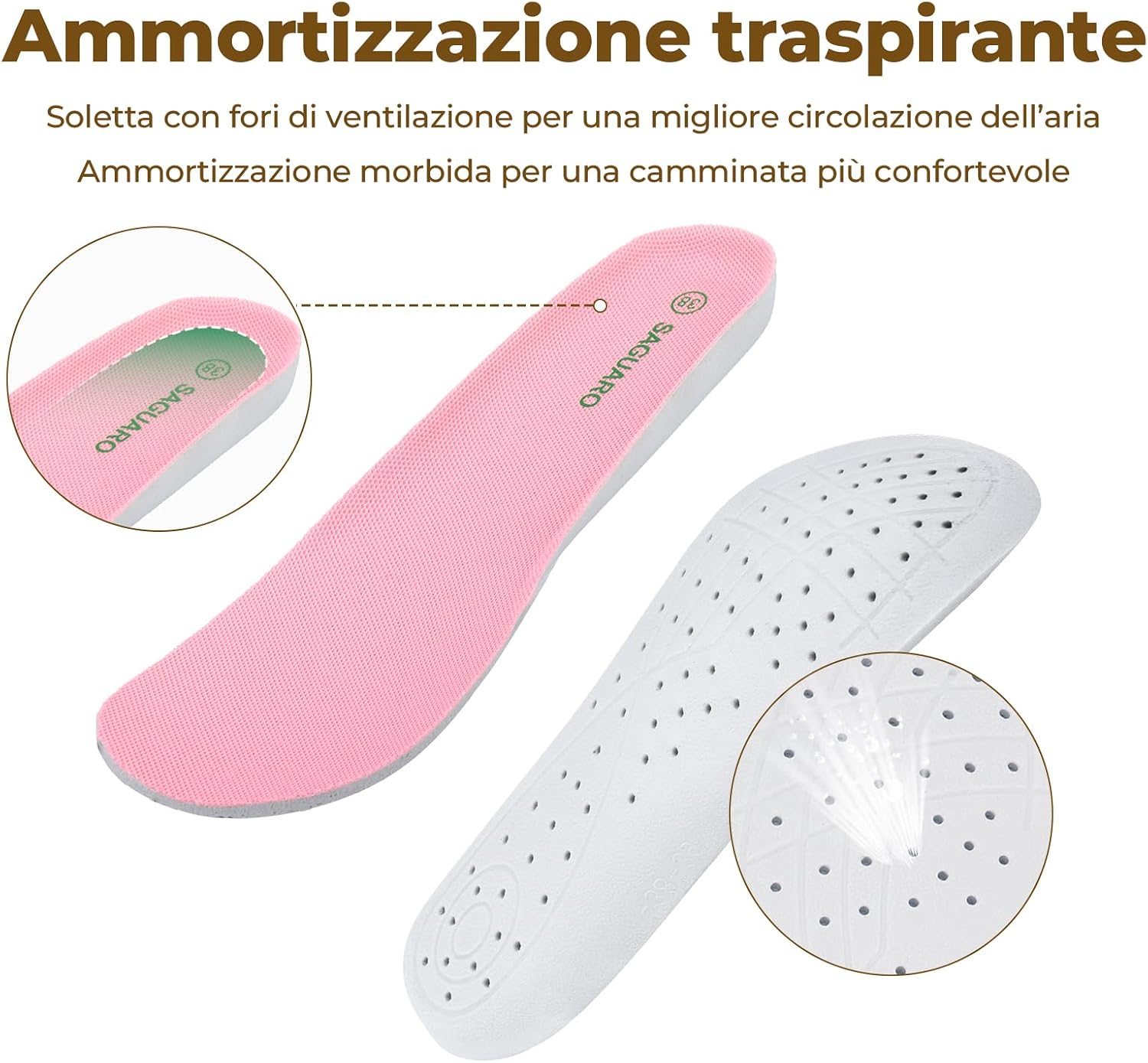 Detalle de SAGUARO Sandali Donna Antiscivolo e Traspiranti, da Trekking e Outdoor (36-42 EU)