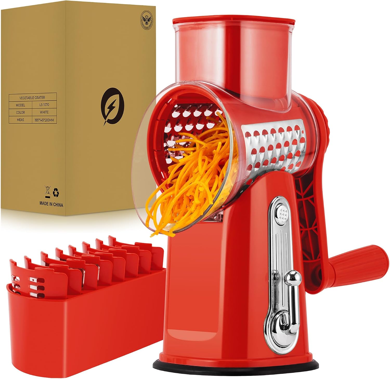 Thumbnail 6 de SUSTEAS Rotary Cheese Grater 5-blade 🧀