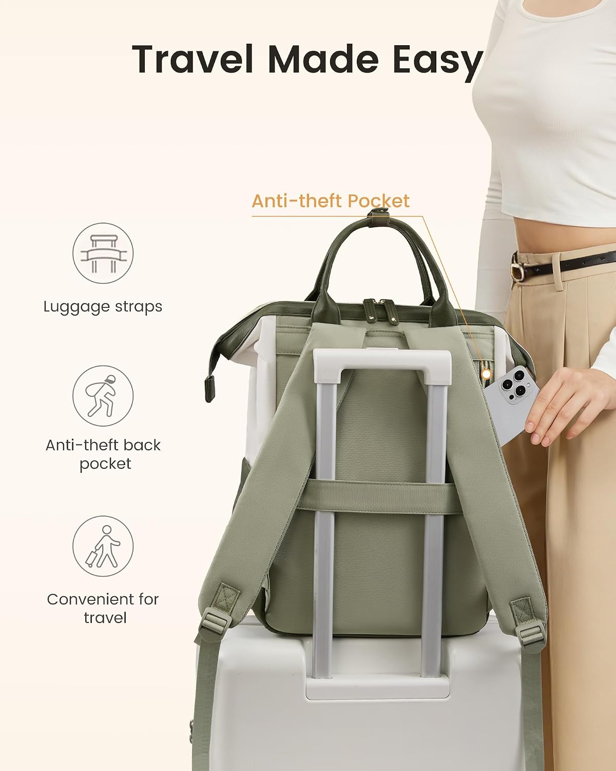 Thumbnail 6 de LOVEVOOK Laptop Backpack 15.6-Inch