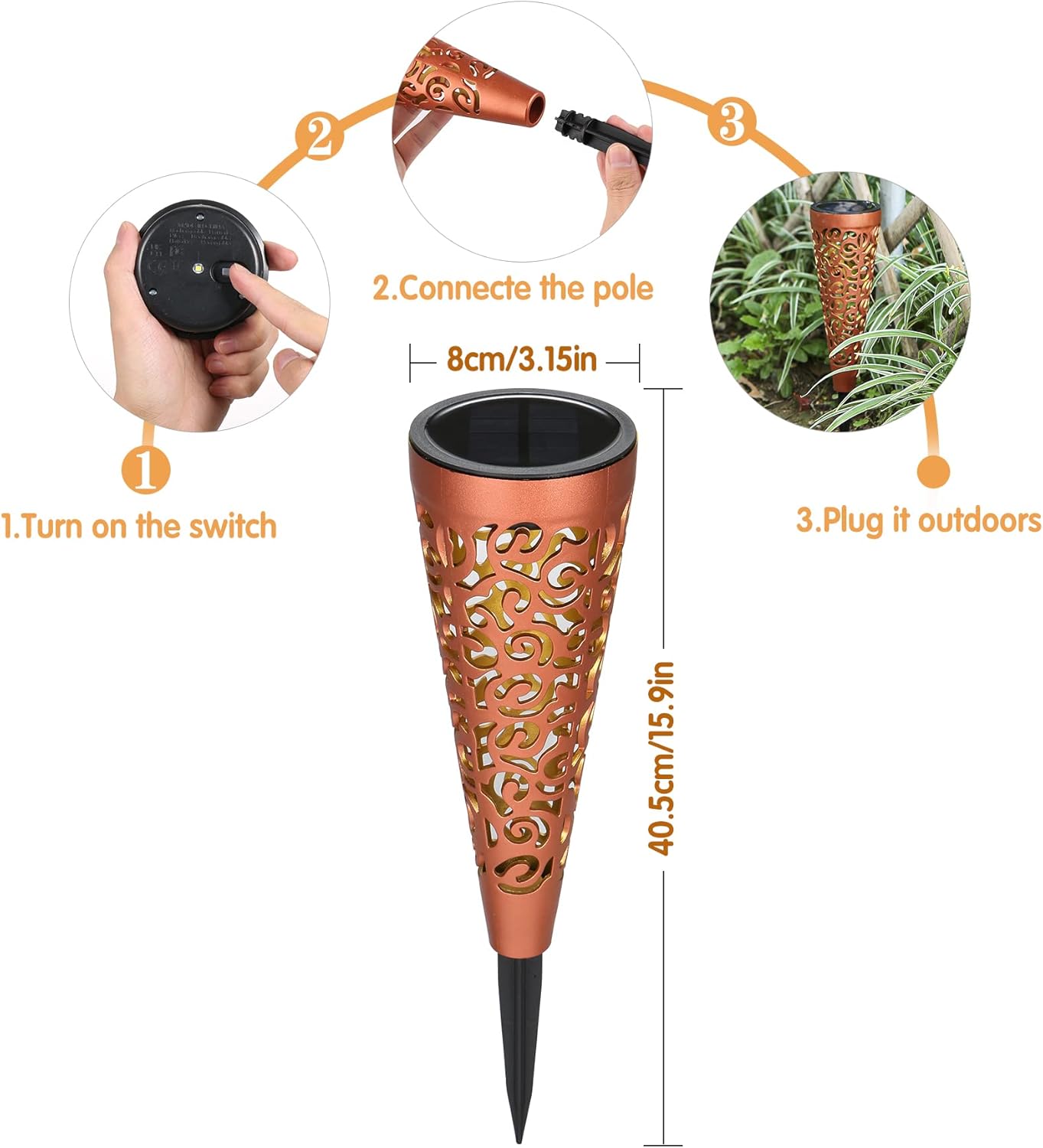 Thumbnail 6 de Solarleuchten für außen (4er-Set) mit IP65 – Solarlampen für Garten, Wege & Balkon