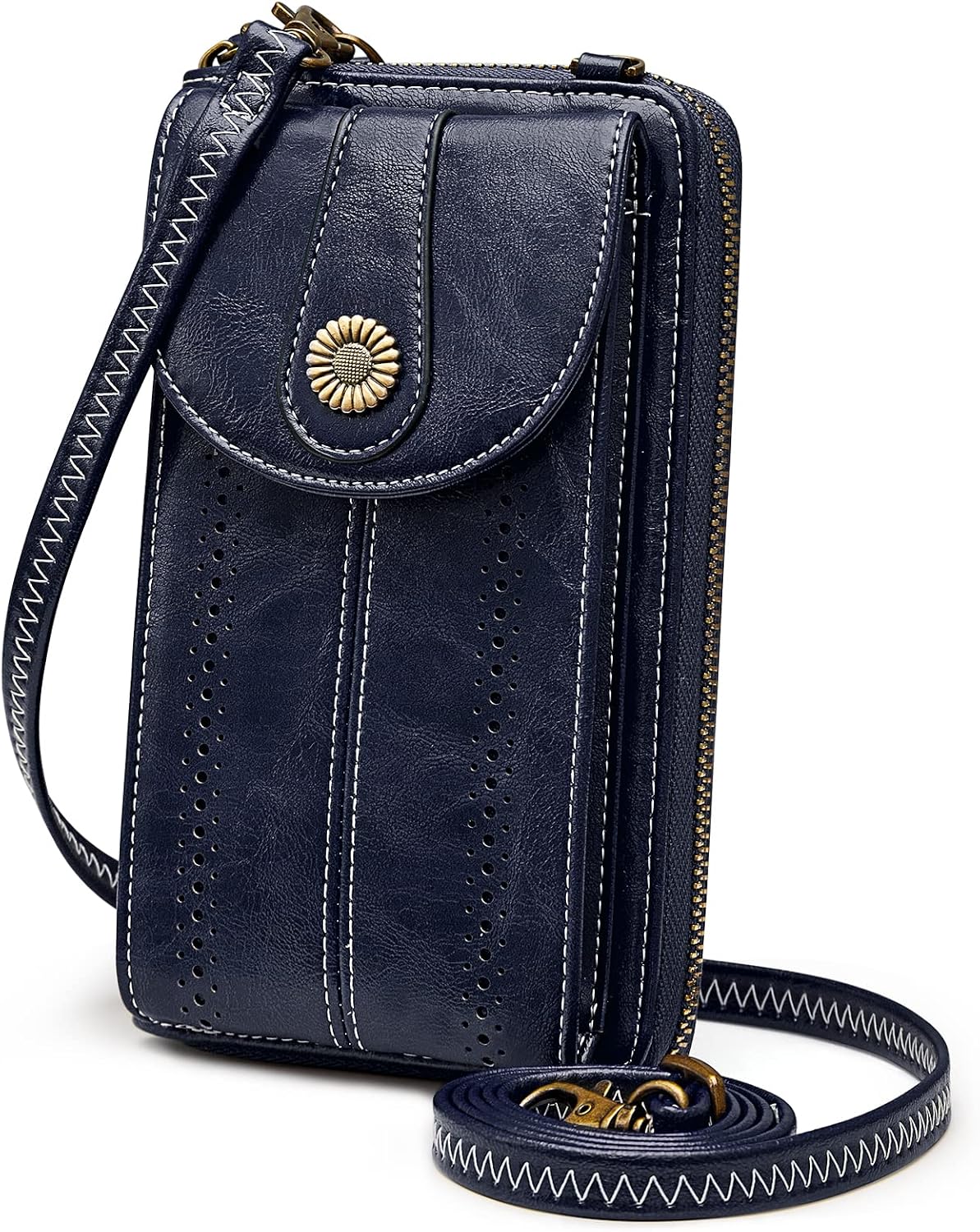 Detalle de S-ZONE RFID Blocking 6.7 Inch Phone Purse – small crossbody wallet bag with card slots