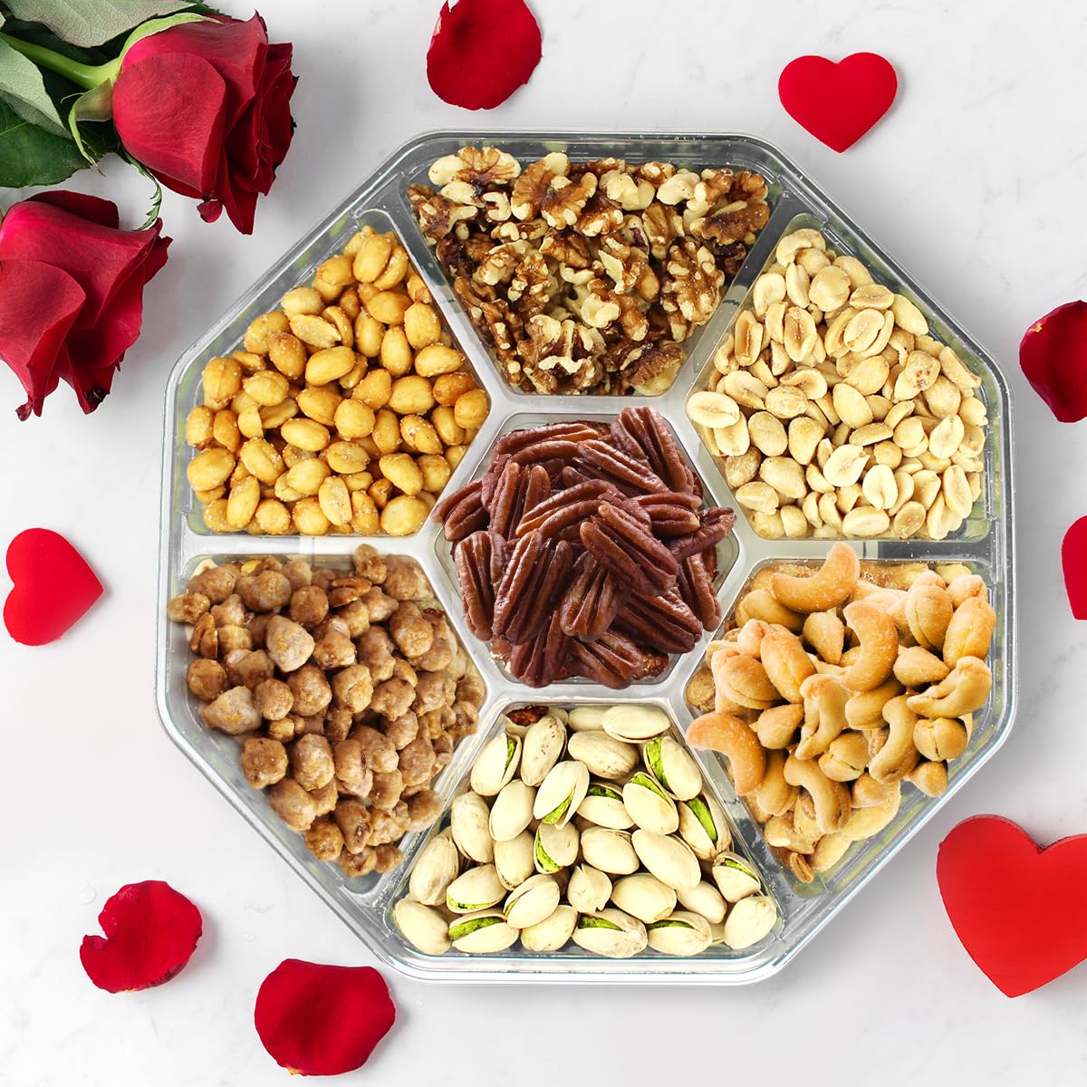 Thumbnail 2 de Simple Orchards Mixed Cravings Gourmet Collection Nut Gift Basket, 7-Section Platter