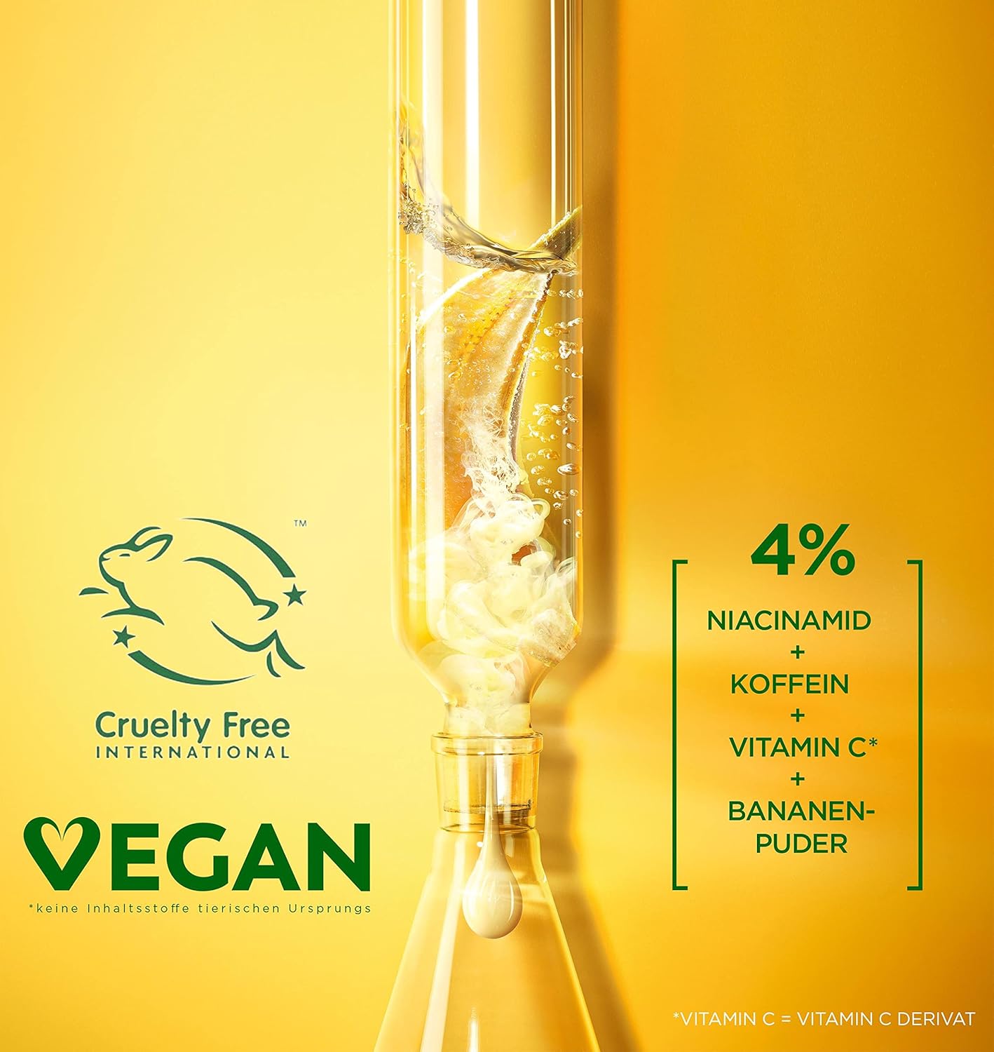 Detalle 2 de Garnier SkinActive Vitamin C Glow Booster Anti-Müdigkeits Augencreme 15 ml