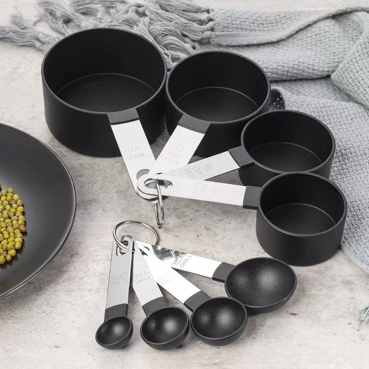 Detalle 2 de 8 Pcs Measuring Cups and Spoons Set