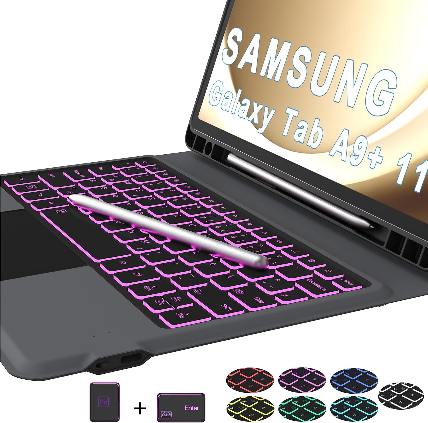 Detalle de Samsung Galaxy Tab A9+ Tastaturhülle 11 Zoll