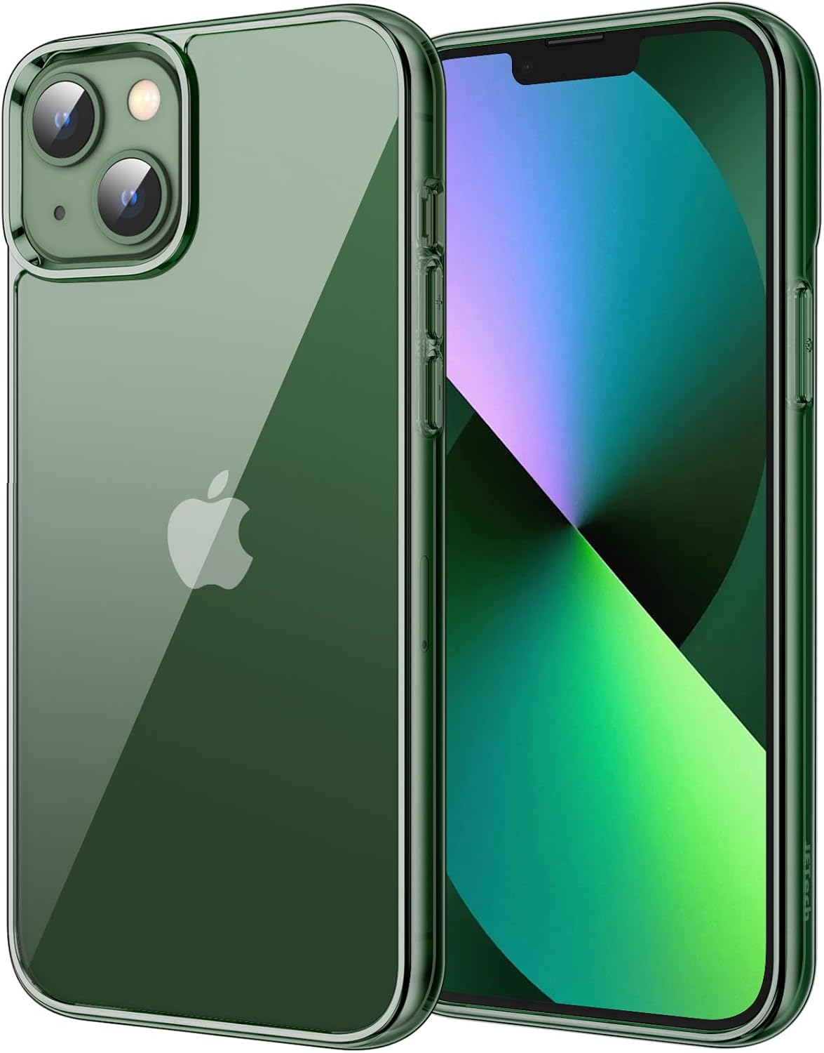 Thumbnail 6 de JETech iPhone 13-hoesje 6,1 inch, transparant met PC-TPU bumper