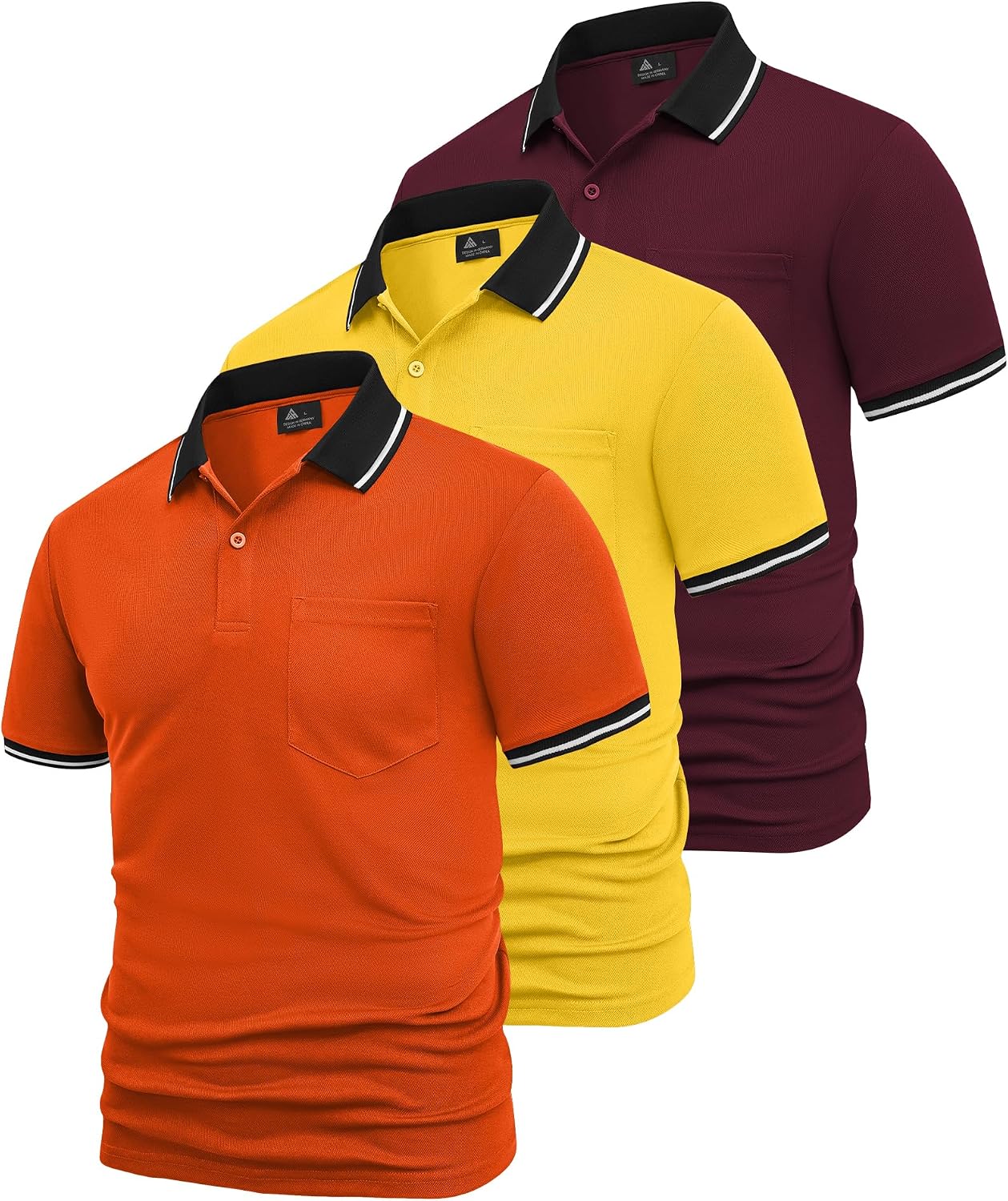 Thumbnail 5 de SwissWell 3er Pack Poloshirt Herren Kurzarm – Atmungsaktiv, 4-Wege-Stretch, Pflegeleicht