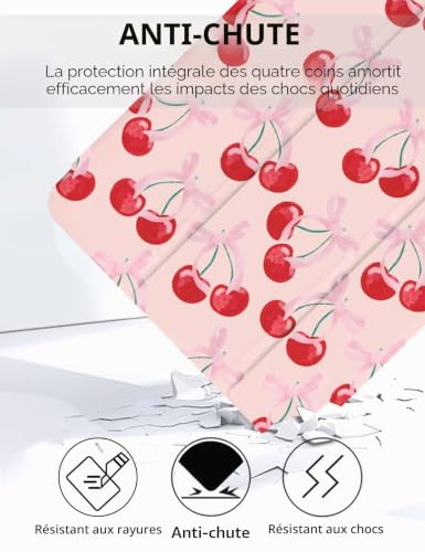 Thumbnail 3 de Fycyko Étui coquette pour iPad 11e Génération et iPad 10e Génération – Rose Cerises