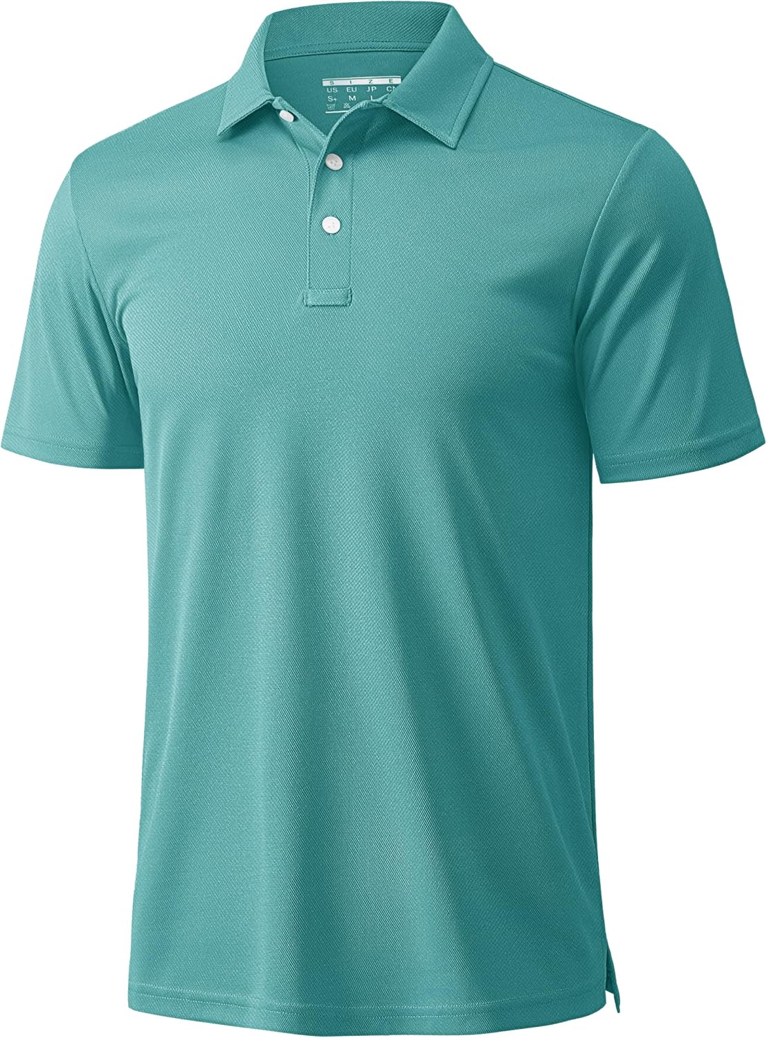 Detalle de MAGCOMSEN Men’s 3-Button Quick-Dry Polo Shirt for Golf, Work, and Outdoor Wear