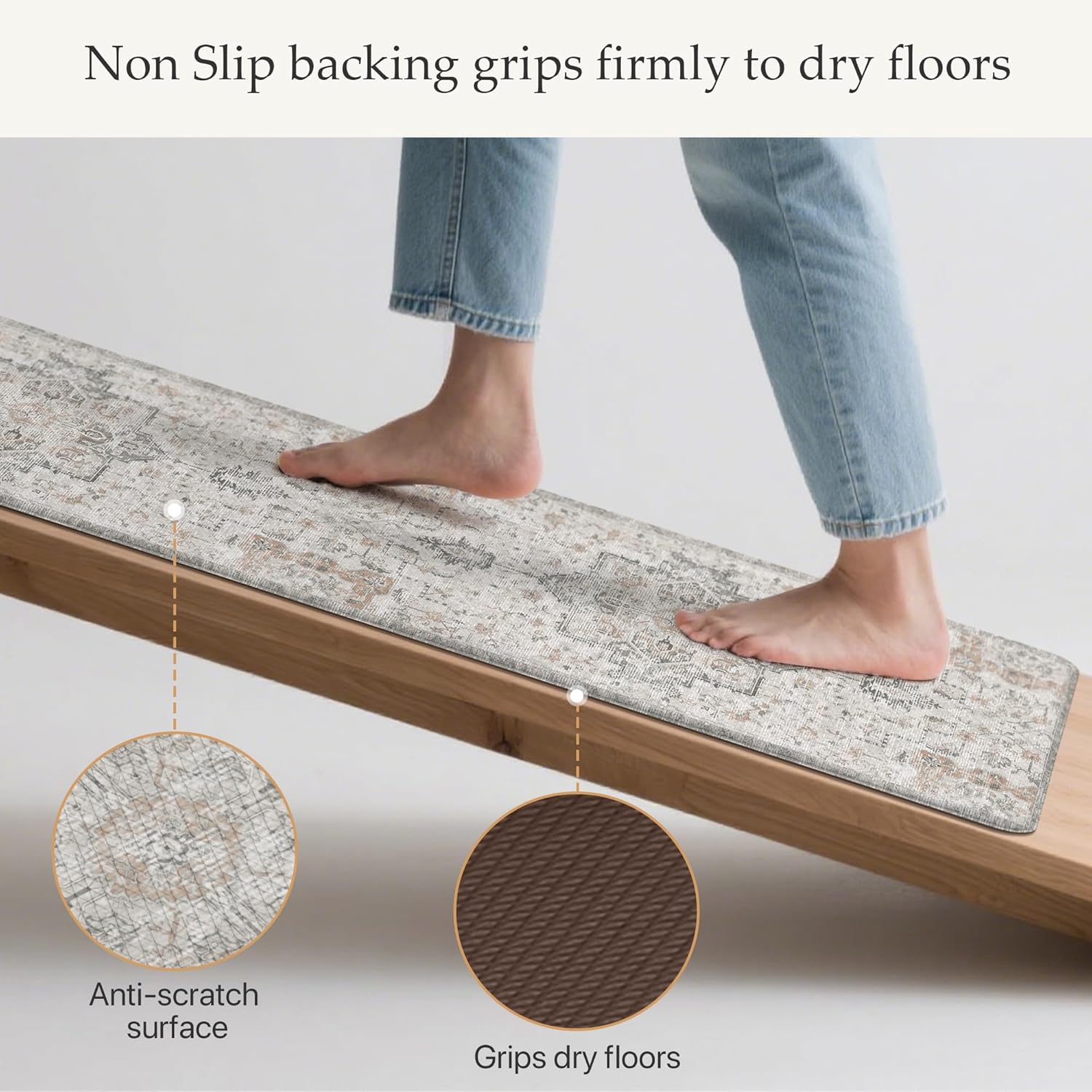 Detalle 2 de GENIMO Kitchen Mats 17.3x47 17.3x30 Anti Fatigue