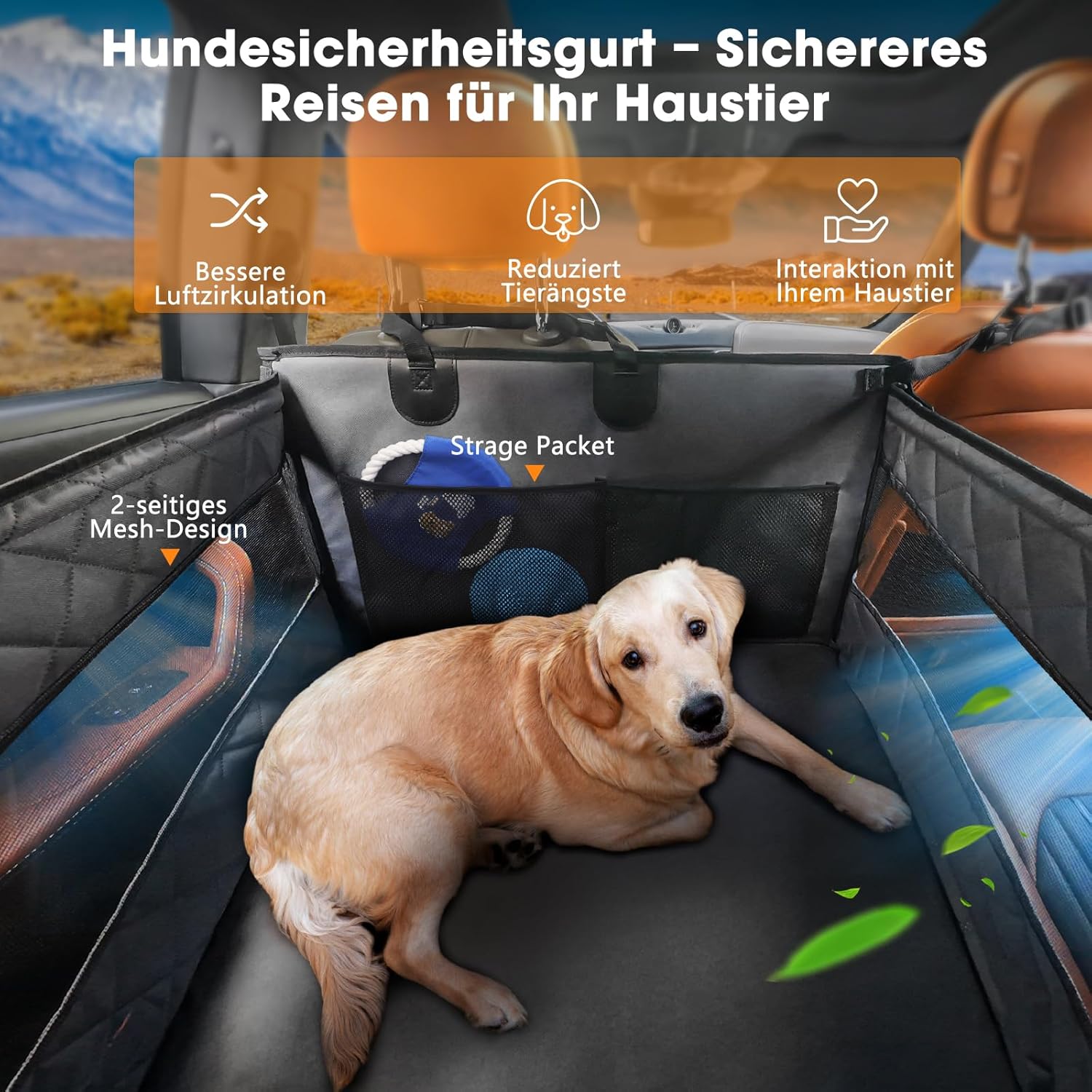 Thumbnail 5 de MIXJOY Hunde Autositz 73x56 cm