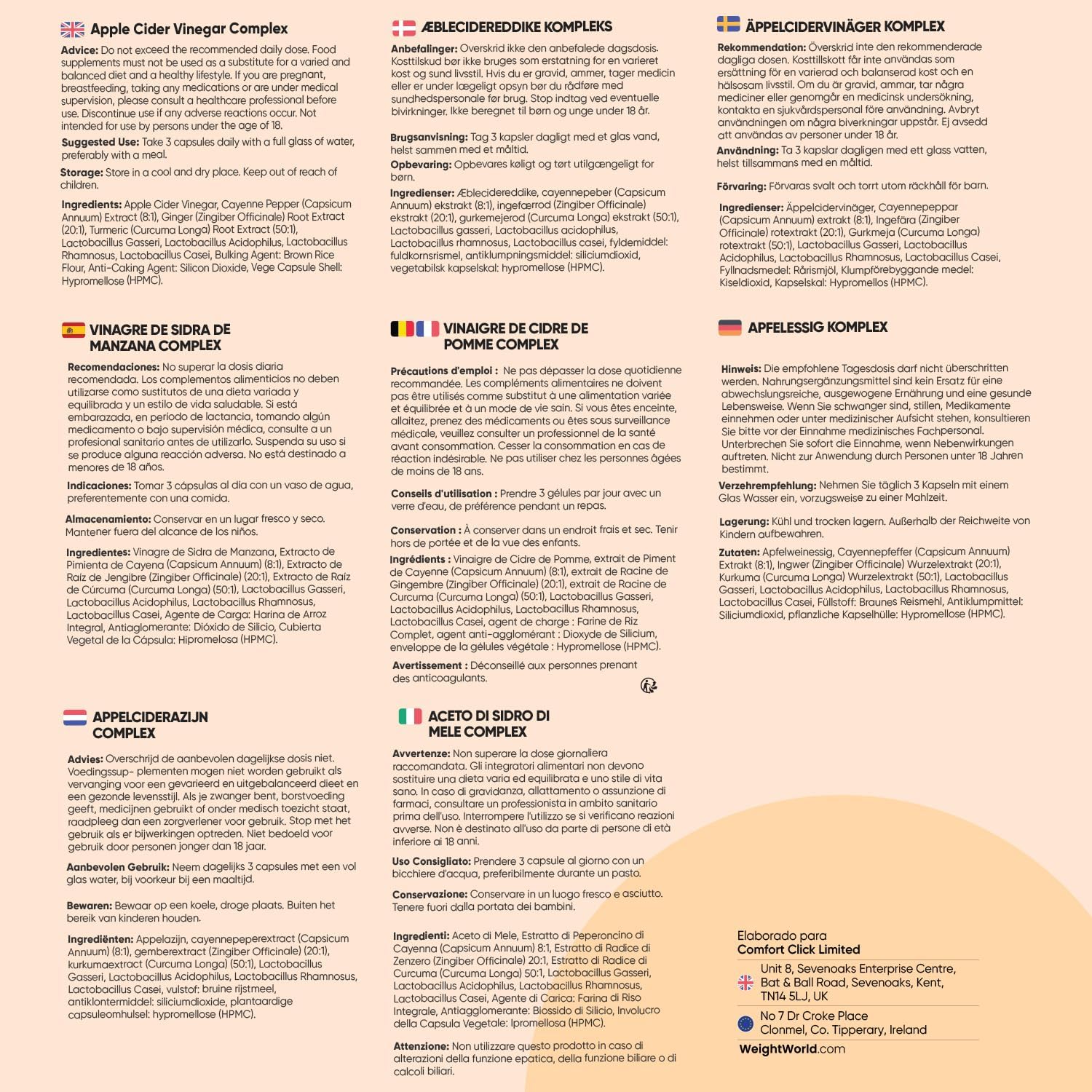 Thumbnail 5 de Vinagre de Sidra de Manzana 1860 mg - Salud Digestiva 🍎