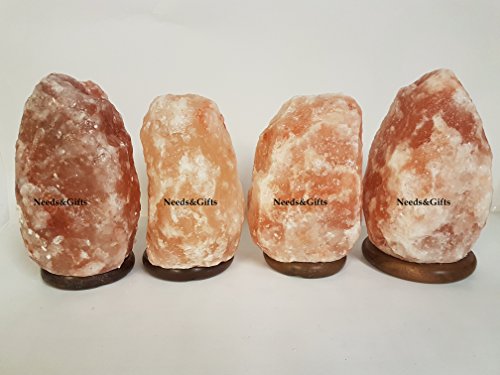 Detalle de Needs&Gifts 3–5 KG Himalayan Crystal Salt Lamp: Natural, Handcrafted with UK Electric Fitting