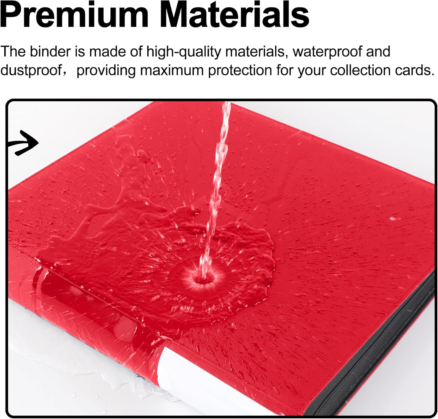 Thumbnail 6 de Premium Trading Card Binder, 20 Pocket with 2000 Card Capacity and 50 Double-Sided Sleeves