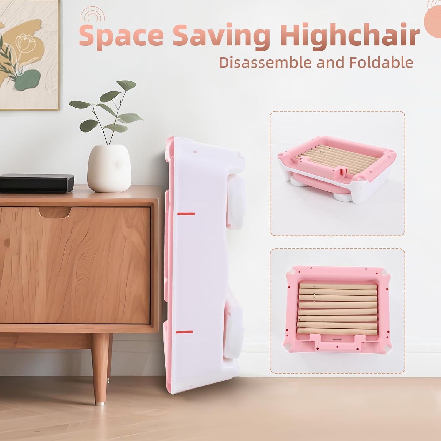 Detalle de High chair booster 3 in 1 for 6 months