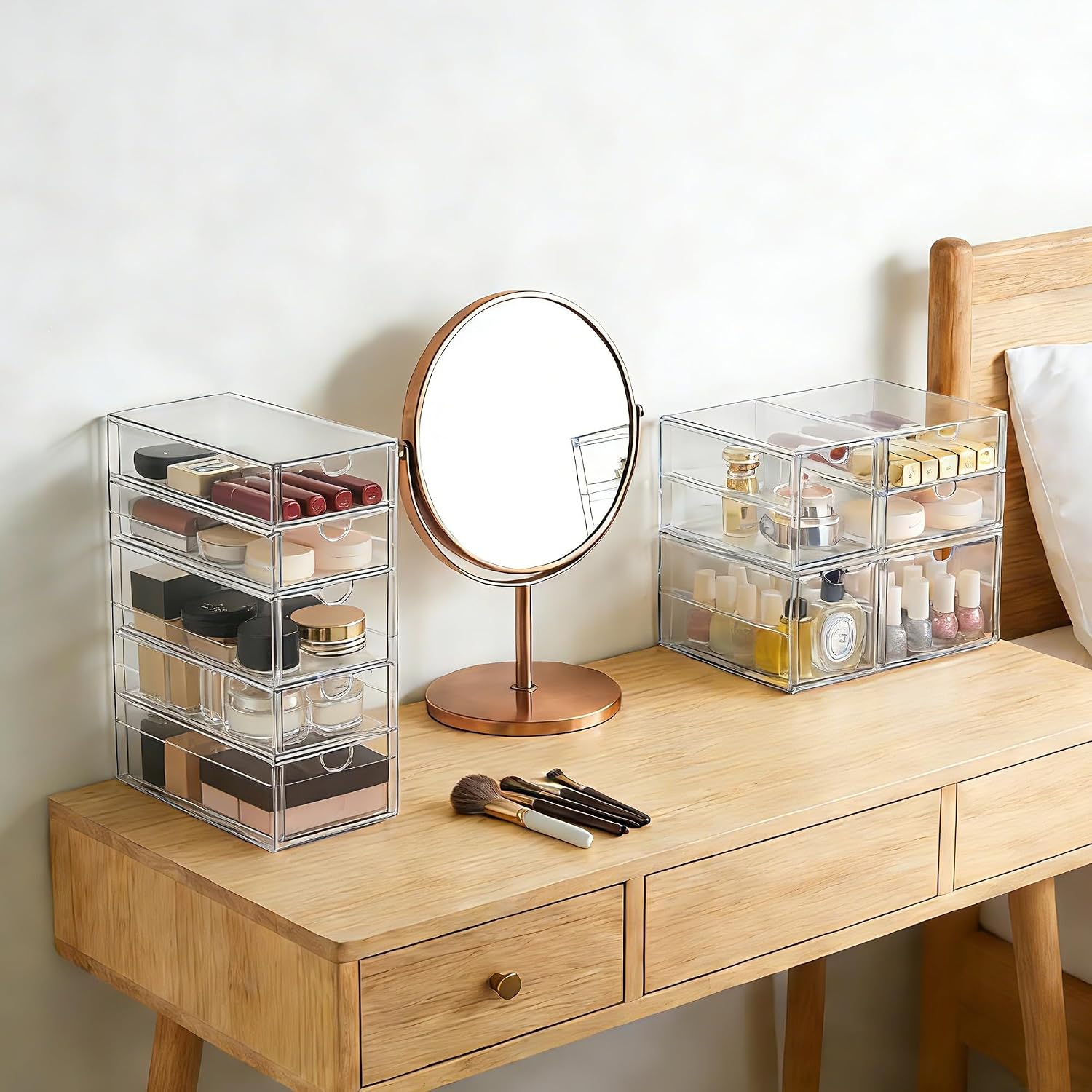 Thumbnail 4 de Prsildan Acrylic Drawer Makeup Organizer 9-drawer set