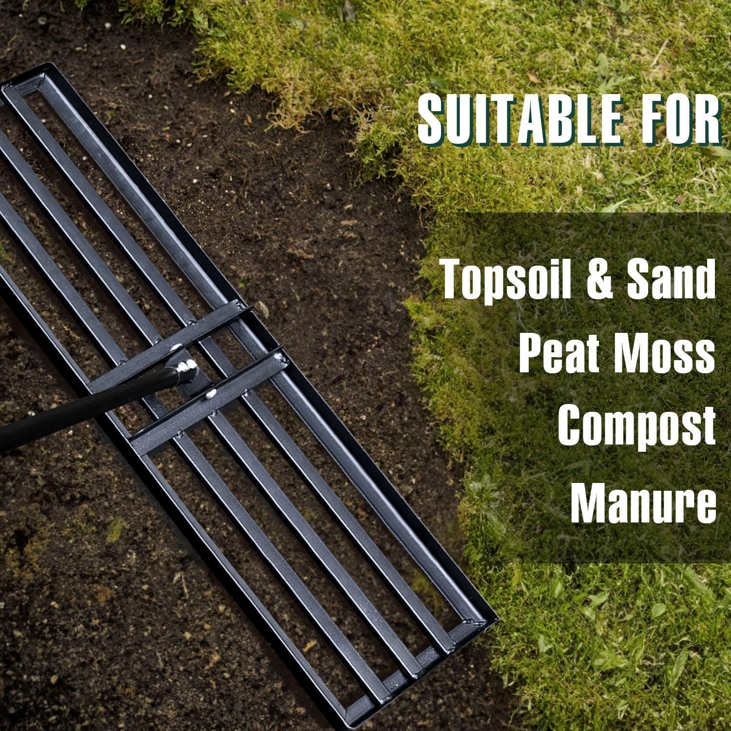 Thumbnail 6 de Jardineer Lawn Levelling Rake 91cm 183cm Handle