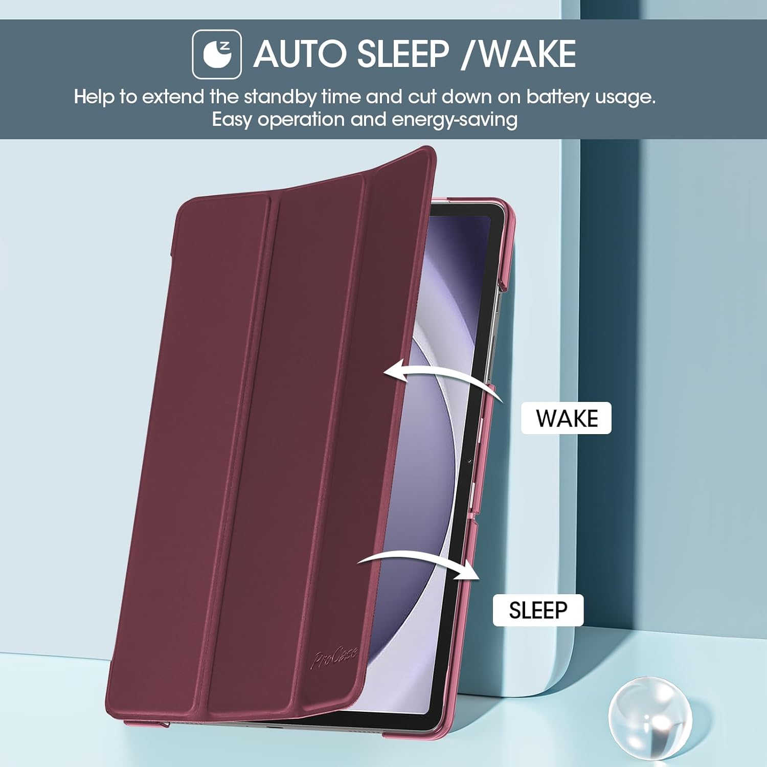 Thumbnail 5 de ProCase Smart Case for Galaxy Tab A9+ Plus 11" (2023) folio cover for SM-X210/SM-X215/SM-X216/SM-X218