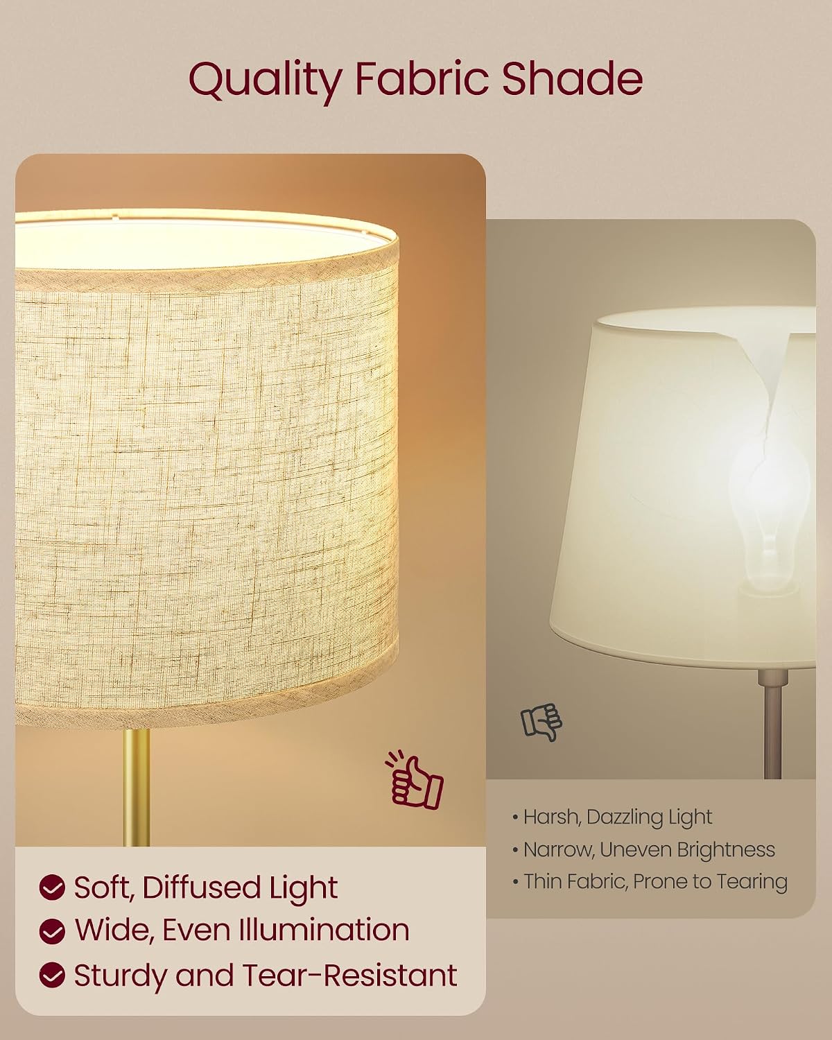 Thumbnail 5 de VASAGLE LFL002B03 Adjustable Floor Lamp 140–170 cm